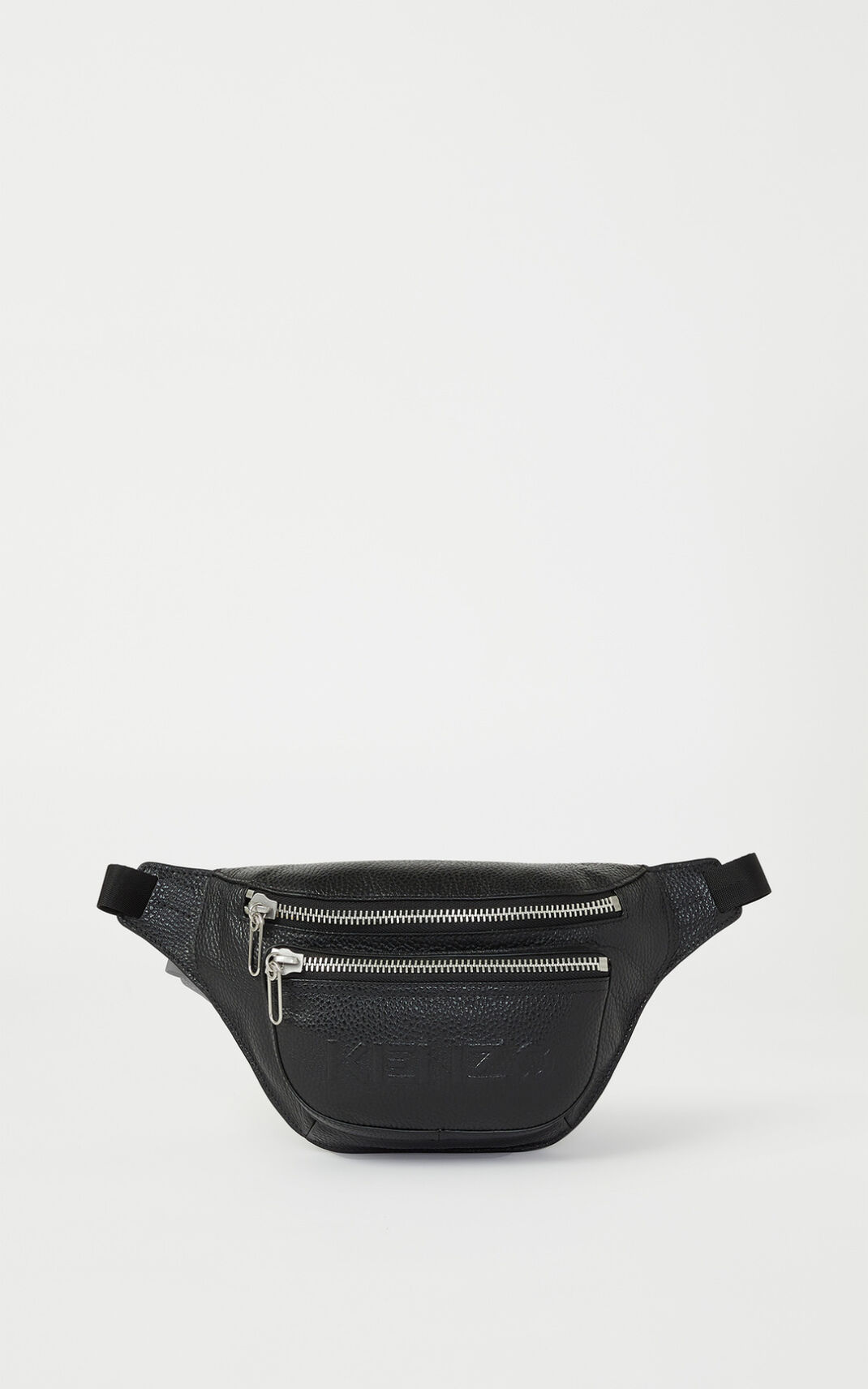 Sac Banane Kenzo Homme Imprint grained Cuir Noir JOACH-2648